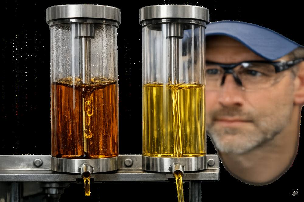 20260224_1745_Oil Flow Experiment_simple_compose_01kj7d4b6rfe48n7092dqecdhb Почему индекс вязкости важнее, чем кажется на первый взгляд