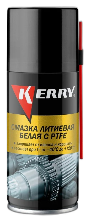 Смазка литиевая с PTFE белая Kerry аэрозоль KR-942 — изображение 2