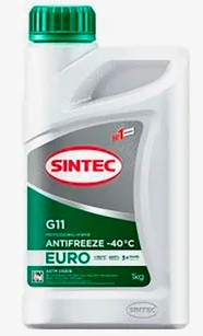 Антифриз Sintec Euro G-11 Green (-40) (1 кг.)