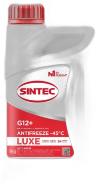 Антифриз Sintec Luxe G-12+ Red (-45) (1 кг.)