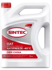 Антифриз Sintec OEM China OAT красный (-40) (5 кг.)