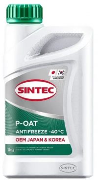 Антифриз Sintec OEM Japan&Kore P-OAT зеленый (-40) (1 кг.)