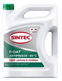 Антифриз Sintec OEM Japan&Kore P-OAT зеленый (-40) (5 кг.)