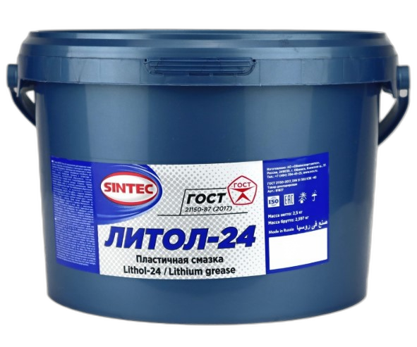 Смазка антифрикционная водостойкая Sintec Литол-24 СТО
