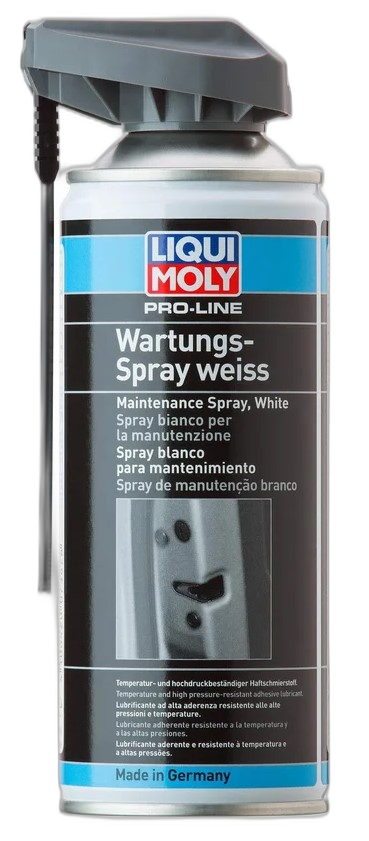 Смазка грязеотталкивающая белая Liqui Moly Pro-Line Wartungs-Spray weiss
