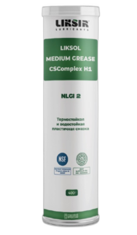 Смазка пищевая термостойкая Liksir Liksol Medium Grease CSComplex H1 NLGI 2