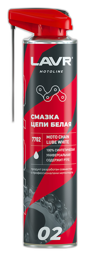 Смазка для цепей синтетическая Lavr Moto Chain Lube White Ln7702 — изображение 2