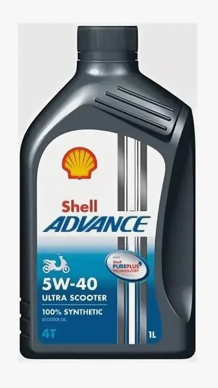 Масло моторное Shell Advance 4T Ultra Scooter 5W-40 API SN