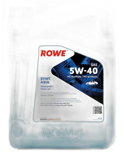 Масло моторное Rowe Hightec Synt Asia 5W-40 API SN/CF ACEA C3