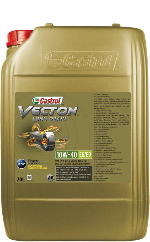 Масло моторное Castrol Vecton Long Drain 10W-40 API CJ-4 АСЕА E6/E9