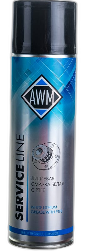 Смазка литиевая AWM с PTFE белая аэрозоль — изображение 2