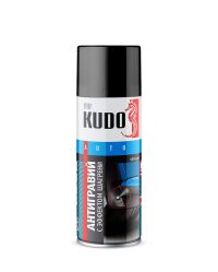 Антигравий Kudo черный с эфектом шагрени аэрозоль