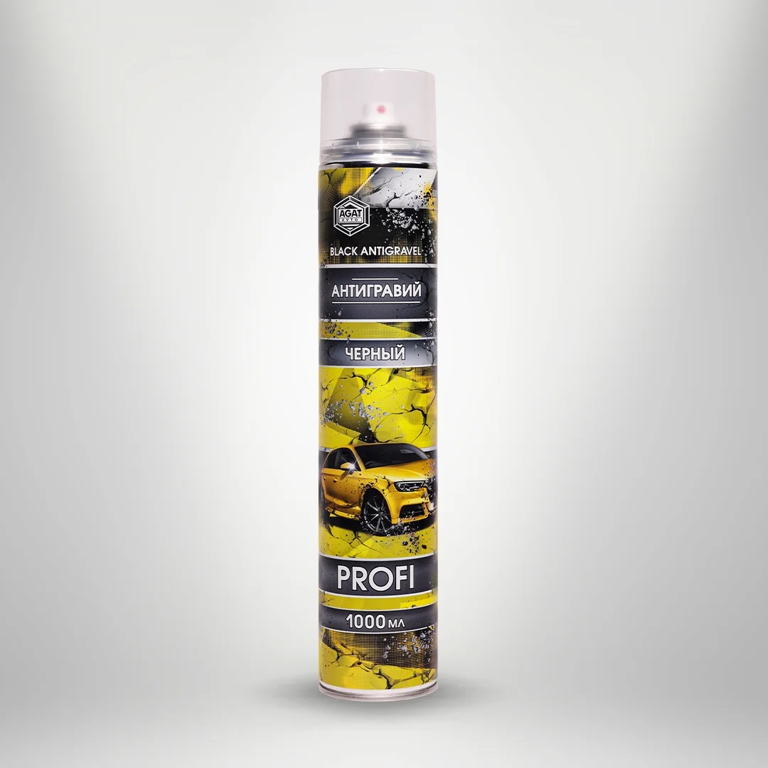 Антигравий Агат Profi черный аэрозоль