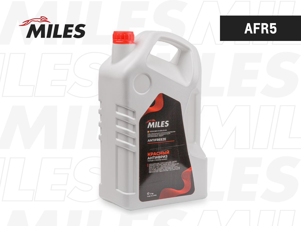 Антифриз MILES красный G12/G12+ готовый