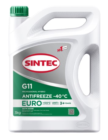 Антифриз Sintec Euro зеленый G11 (-40) НОВЫЙ