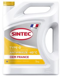 Антифриз Sintec OEM France Type-D желтый -40
