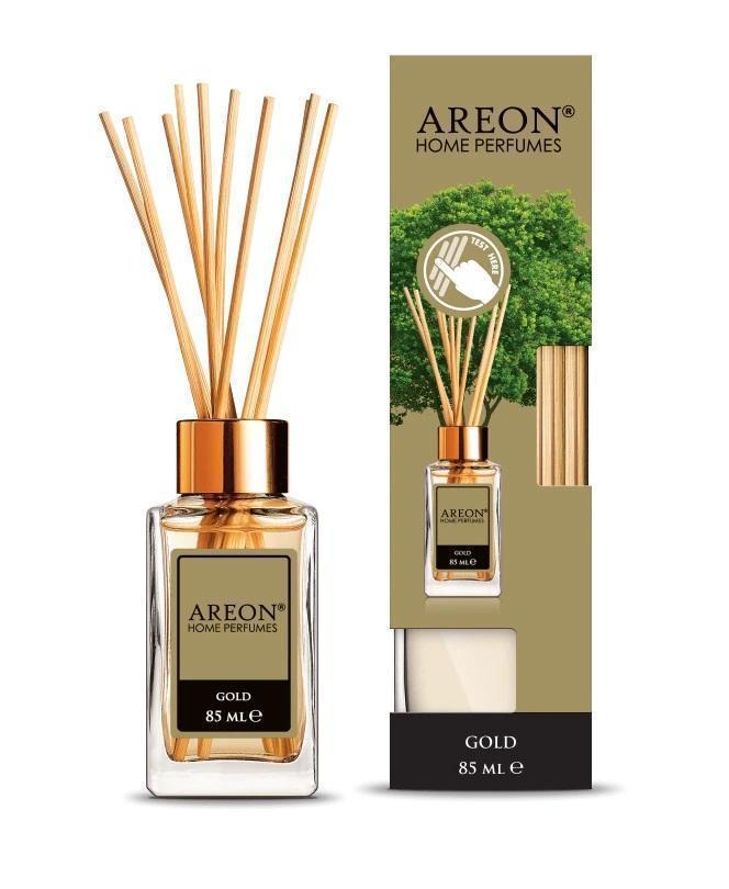 Ароматизатор для дома Areon Sticks LUX (банка, деревянные палочки) Gold золото