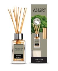 Ароматизатор для дома Areon Sticks LUX (банка, деревянные палочки) Platinum платина