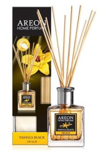 Ароматизатор для дома Areon Sticks LUX (банка, деревянные палочки) Vanilla Black ванильный черный
