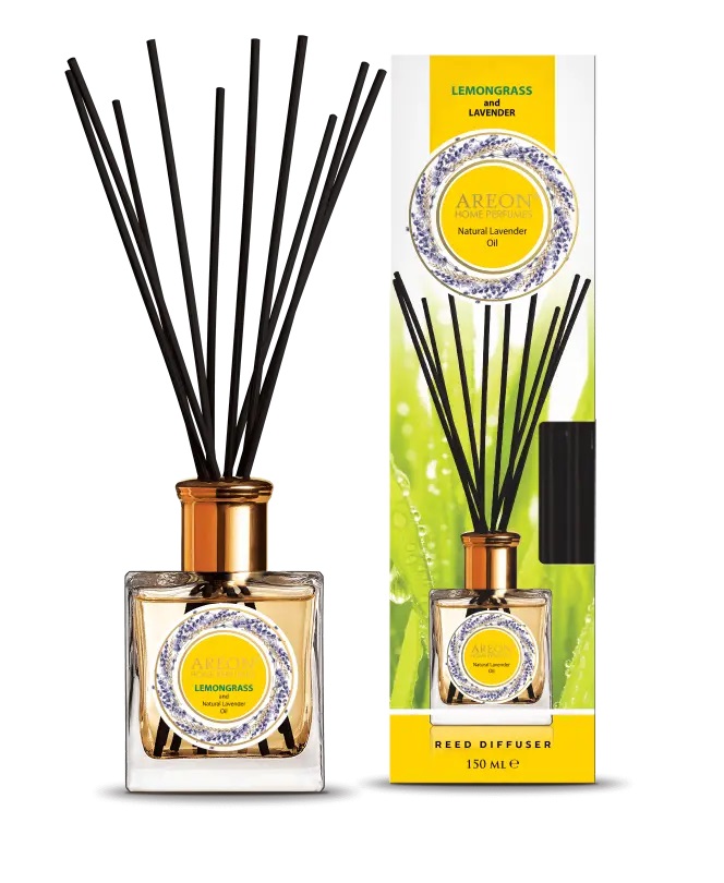Ароматизатор для дома Areon Sticks Natural Lavender Oil (банка, деревянные палочки) Lemongrass&Lavender