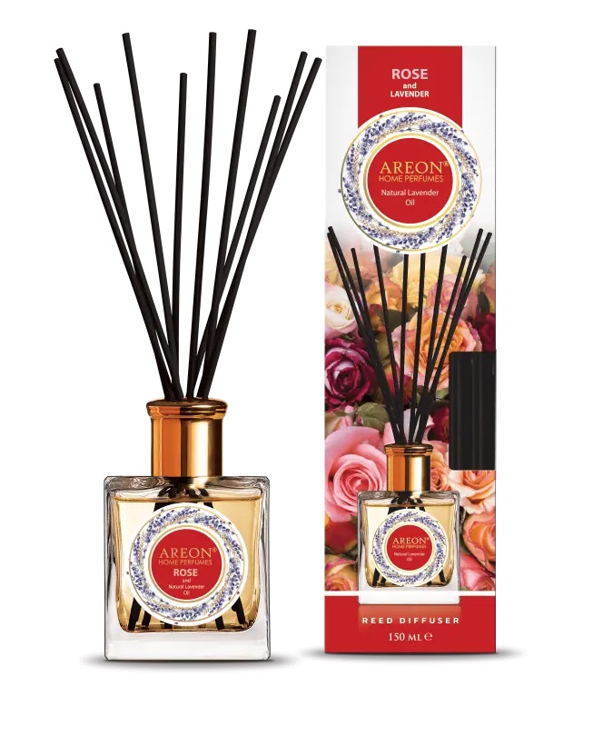 Ароматизатор для дома Areon Sticks Natural Lavender Oi (банка, деревянные палочки) Rose&Lavender