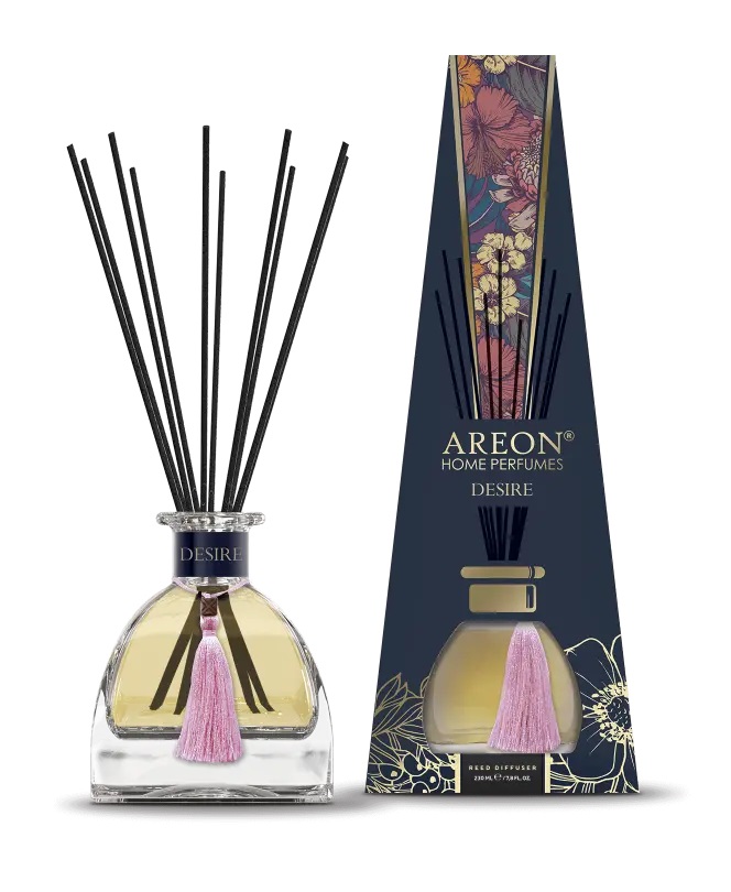 Ароматизатор для дома Areon Sticks Piramyd (банка, деревянные палочки) Desire