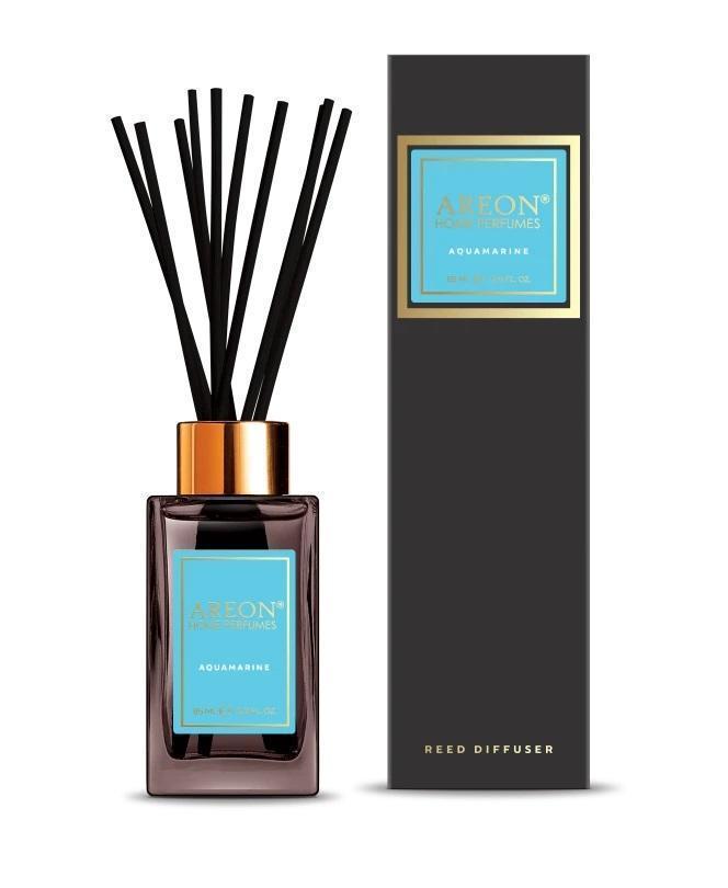 Ароматизатор для дома Areon Sticks Premium (банка, деревянные палочки) Aquamarine аквамарин