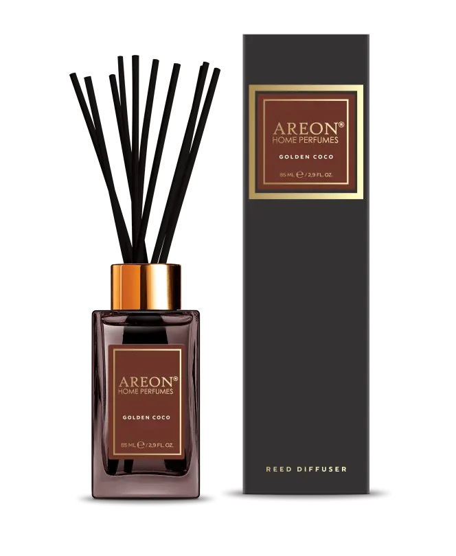 Ароматизатор для дома Areon Sticks Premium (банка, деревянные палочки) Golden Coco