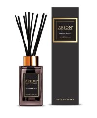 Ароматизатор для дома Areon Sticks Premium (банка, деревянные палочки) Vanilla Black ванильный черный