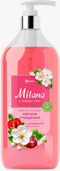 Гель для душа Grass Milana Цветы вишни c витамином Е