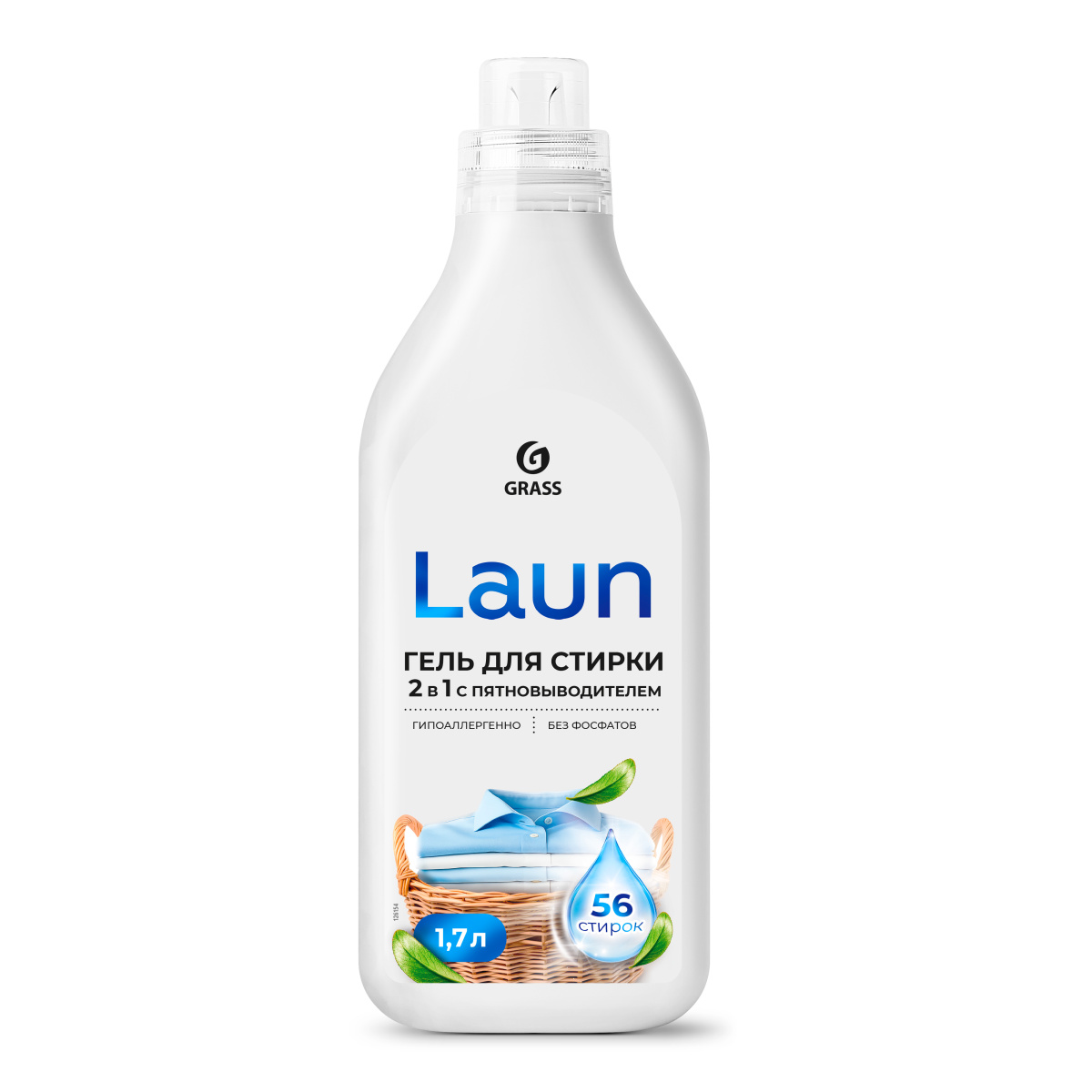 Гель для стирки 2 в 1 Laun + пятновыводитель