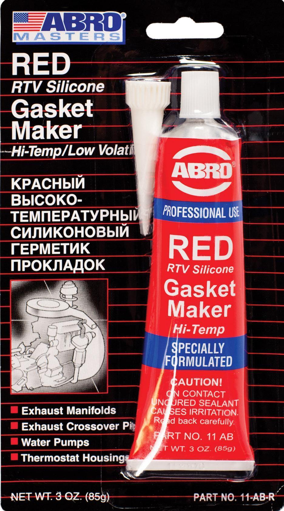 Герметик силиконовый Abro Masters красный 85 г*