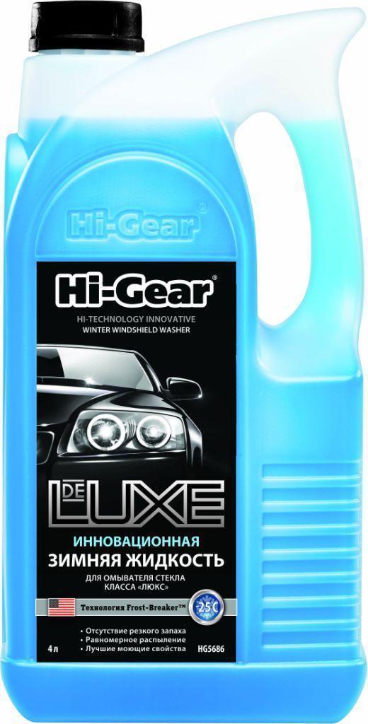 Жидкость стеклоомывающая зима готовая Hi-Gear до -25С De Luxe