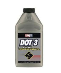 Жидкость тормозная UNIX Dot-3 455 г
