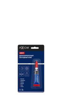 Клей секундный цианоакрилатный AXIOM 3 г