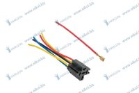 Колодка реле 5ти конт с провод. 12AWG LECAR (к-т=50шт)