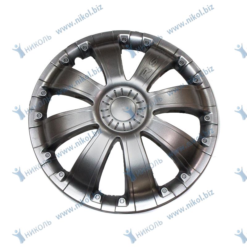Колпак 16 RS-T Г-ль перед. серый LECAR (к-т=2шт)