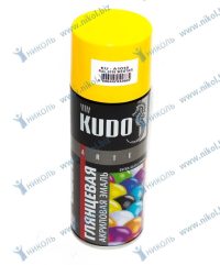 Краска аэроз желтая (RAL 1018) KUDO акрил глянц