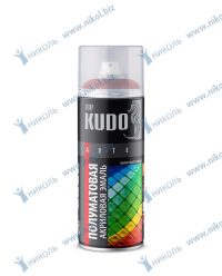 Краска аэрозольная Kudo RAL9003 белая satin акриловая полуматовая *