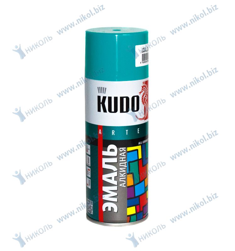Краска аэрозольная Kudo бирюзовая *