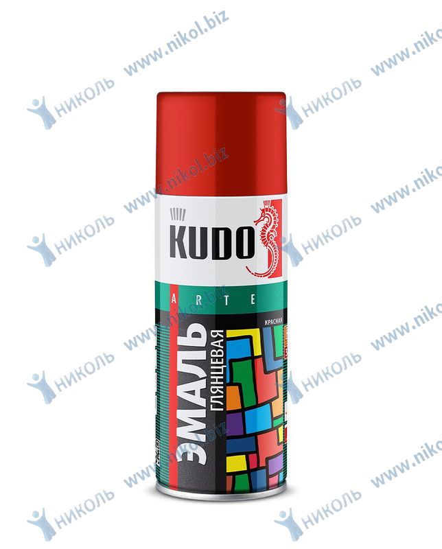 Краска аэрозольная Kudo бордовая *