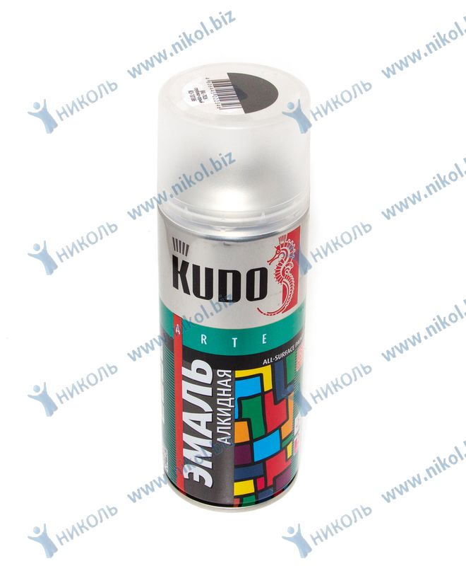 Краска аэрозольная Kudo глубоко-серая (RAL 7026)*