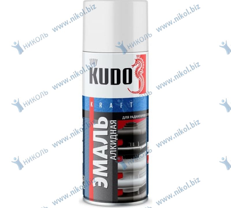 Краска аэрозольная Kudo для радиаторов отопления белая *