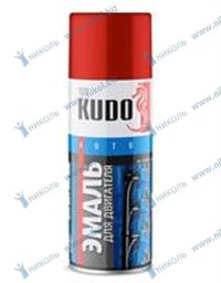 Краска аэрозольная для двигателя красная Kudo *