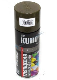 Краска аэроз хаки глянц (RAL 6014) KUDO акрил