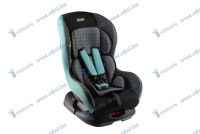 Кресло детское LECAR 002-G 0+1 группа (0- серый принт/бирюзовый
