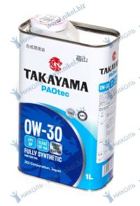Масло TAKAYAMA PAOtec 0W30 GF-6A SP с жесть