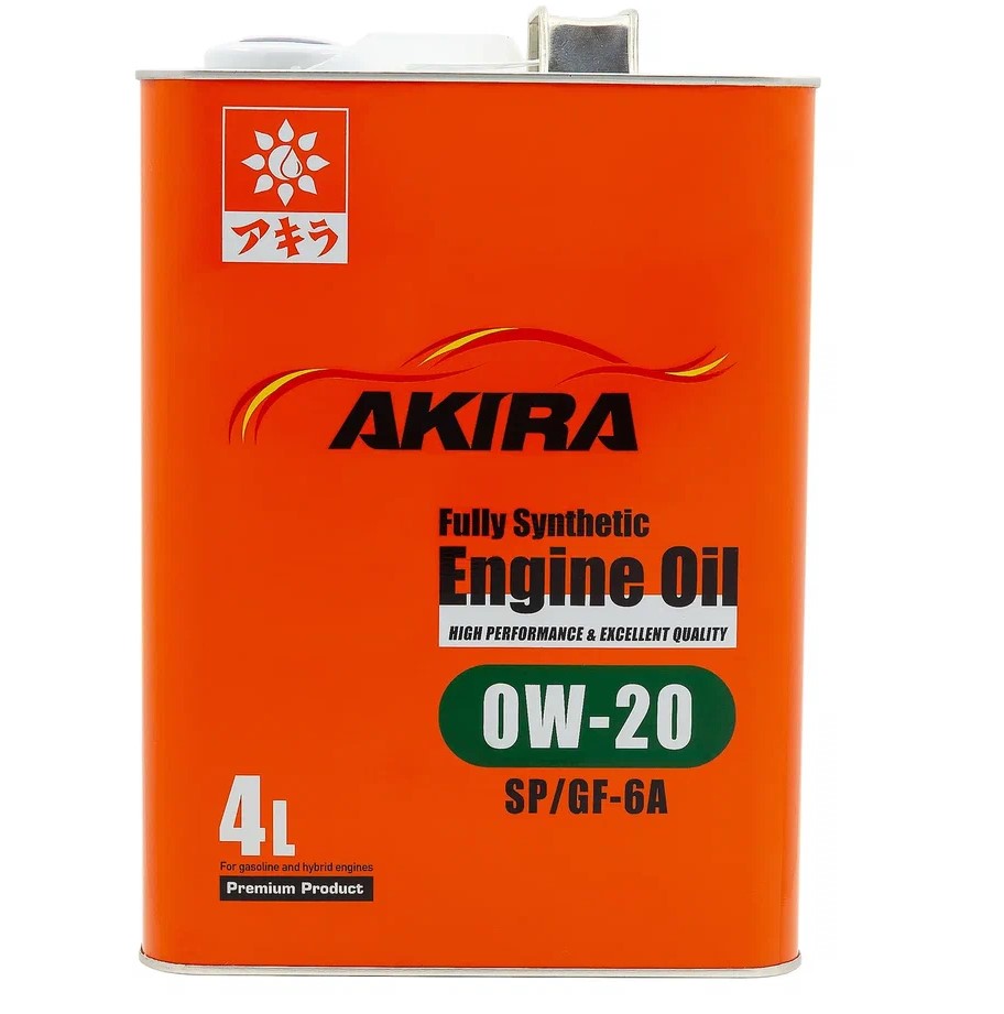 Масло моторное AKIRA 0W-20 ENGINE OIL синтетическое FS SP/GF-6A