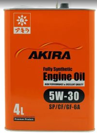 Масло моторное Akira 5W-30 ENGINE OIL синтетическое FS SP/CF/GF-6 Япония
