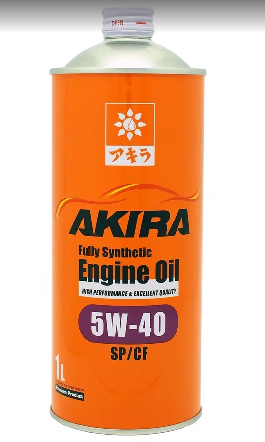 Масло моторное Akira 5W-40 ENGINE OIL синтетическое FS SP/CF/GF-6 Япония